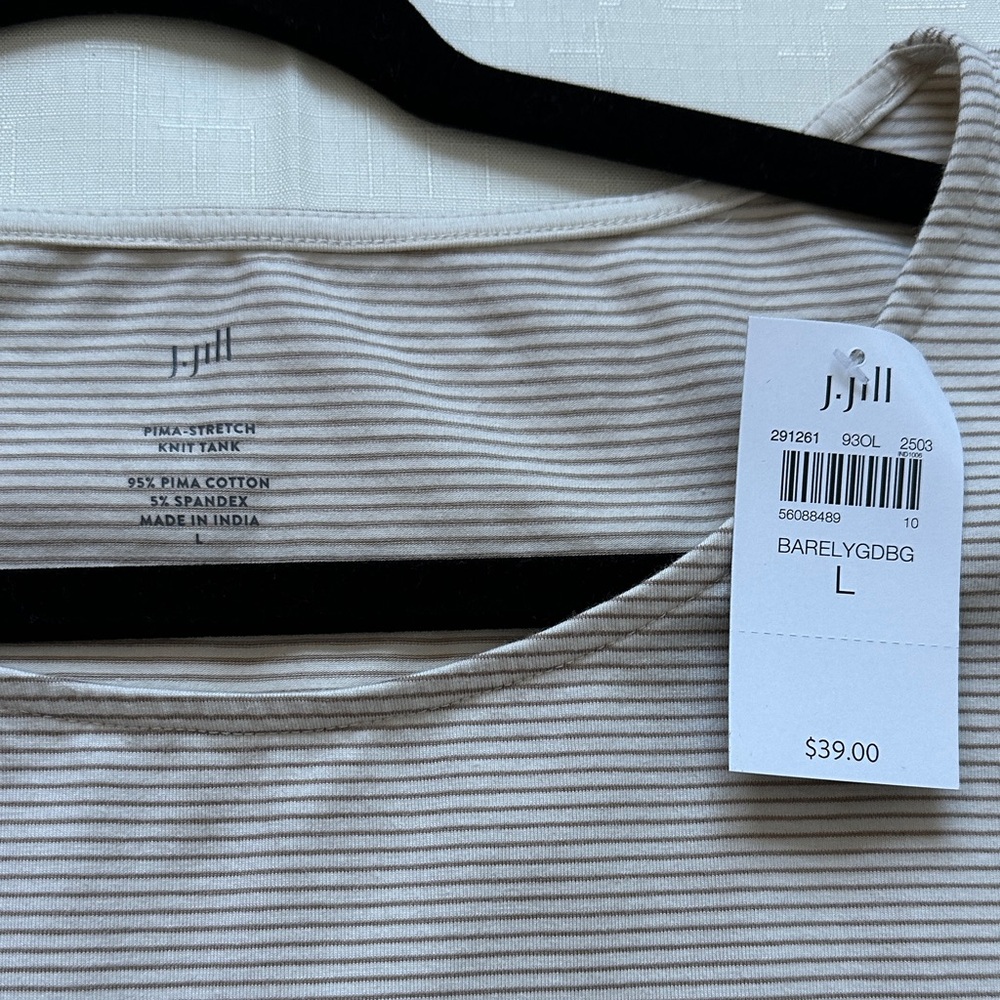J. Jill Pima Stretch Knit Tank Top - Picture 2 of 6